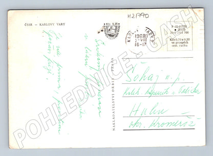 Pohlednice Karlovy Vary koláž 1968 (M21790)