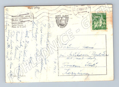 Pohlednice Františkovy Lázně 1961 (M21794)