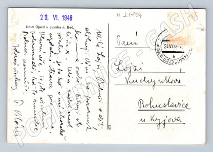 Pohlednice Dolní Újezd u Lipníka n. Beč. 1948 (M21804)