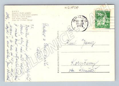Pohlednice Brno Náměstí Rudé armády 1965 (M21808)