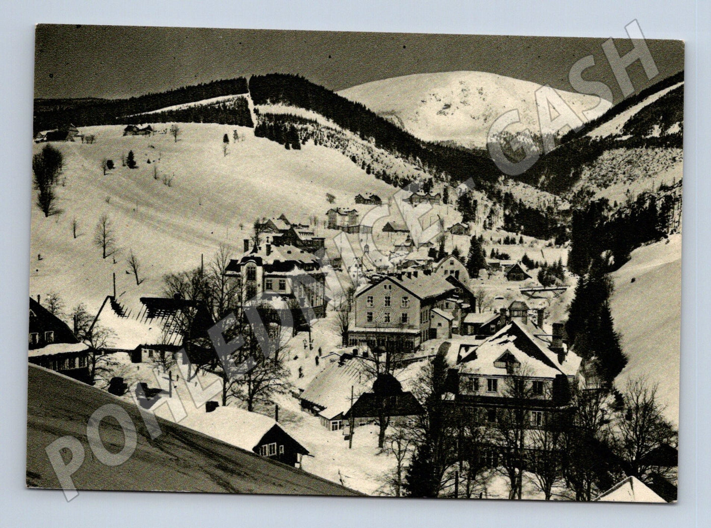 Pohlednice Krkonoše Pec pod Sněžkou zimní krajina (M21810)