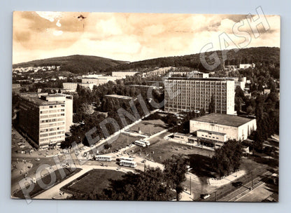 Pohlednice Gottwaldov Náměstí Práce panorama (M21817)