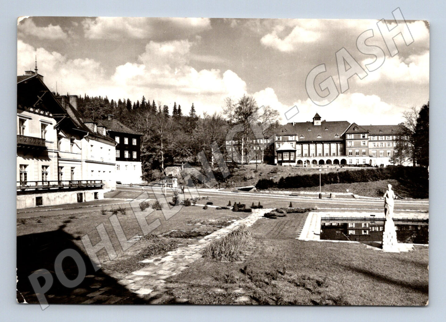 Pohlednice Karlova Studánka Lázně Petr Bezruč a Libuše (M21820)