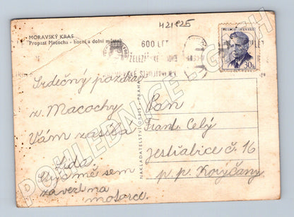 Pohlednice Moravský kras Propast Macocha 1930s (M21825)