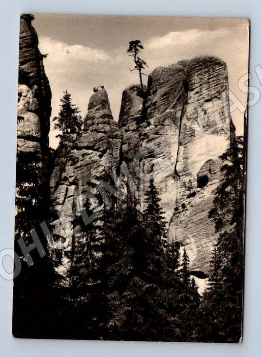 Pohlednice Adršpašské skály Krakonošova slánka 1962 (M21829)