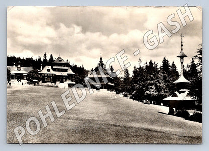 Pohlednice Beskydy Pustevny Radhošť ČB (M2184)