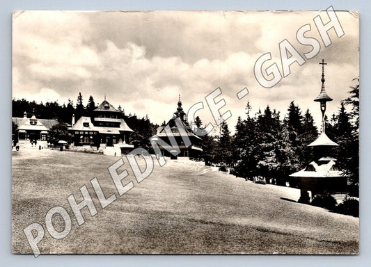 Pohlednice Beskydy Pustevny Radhošť ČB (M2184)