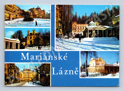 Pohlednice Mariánské Lázně zimní motivy (M21842)