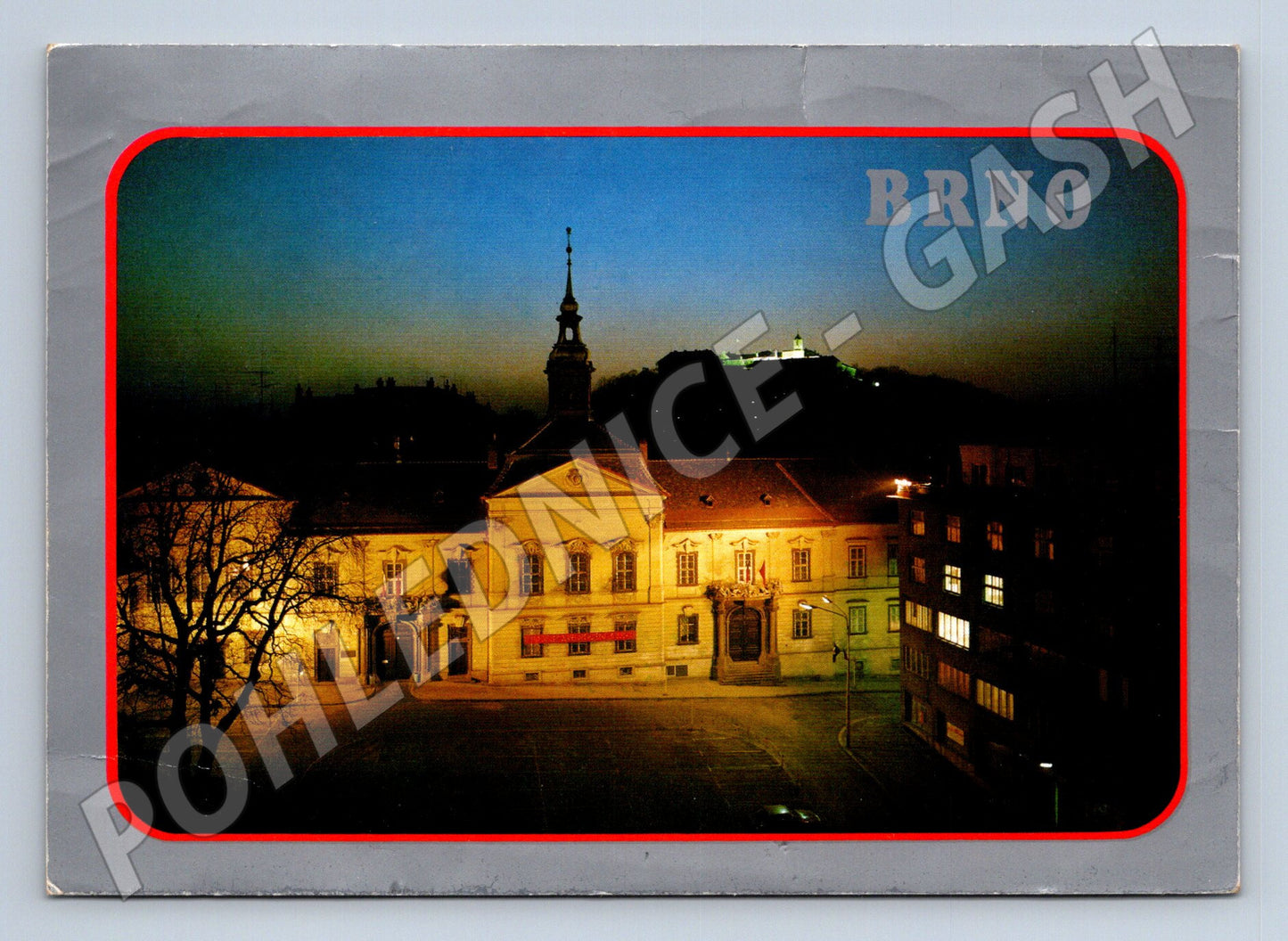 Pohlednice Brno Nová radnice Špilberk (M21847)