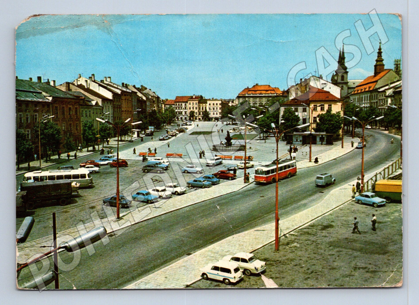 Pohlednice Jihlava Náměstí Míru 1973 (M21858)