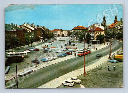 Pohlednice Jihlava Náměstí Míru 1973 (M21858)