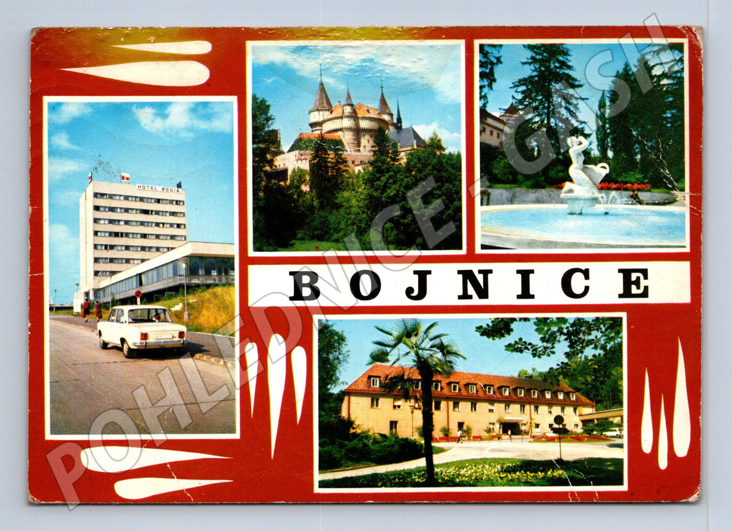 Pohlednice Slovensko Bojnice zámek a hotel Regia (M21859)