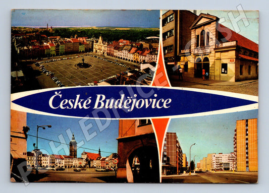 Pohlednice České Budějovice různé pohledy (M21876)