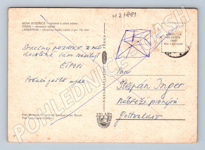 Pohlednice Nová Bystřice, Osika, Landštejn - více motivů (M21881)