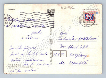 Pohlednice Ostrava koláž 1974 (M21902)