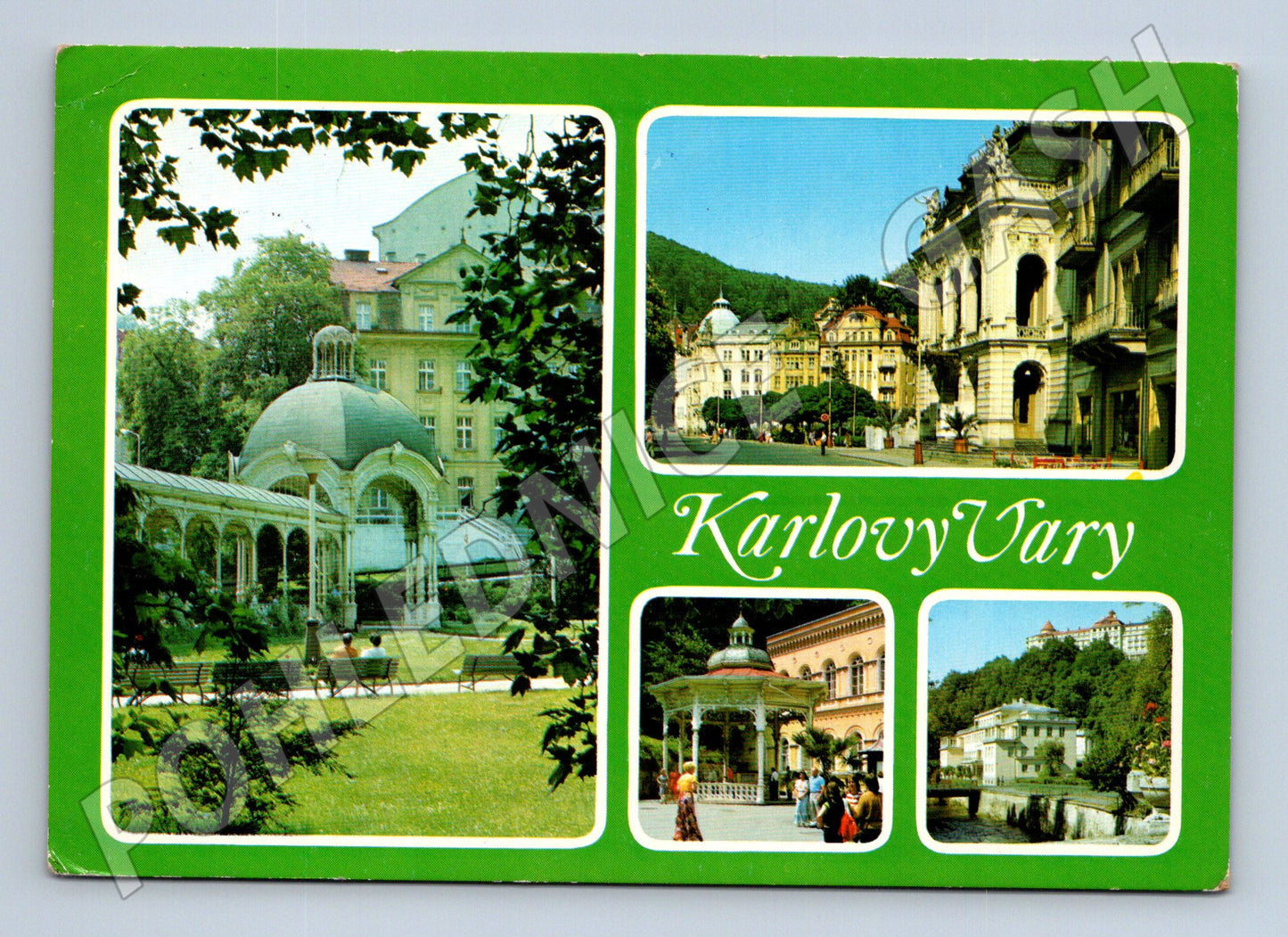 Pohlednice Karlovy Vary lázeňská architektura 1984 (M21908)