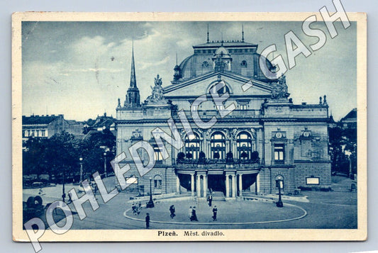 Pohlednice Plzeň Městské divadlo 1939 (M2192)