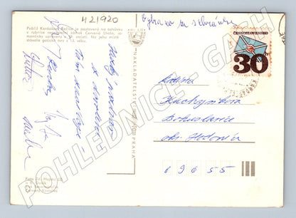 Pohlednice Červená Lhota zámek, Kardašova Řečice (M21920)