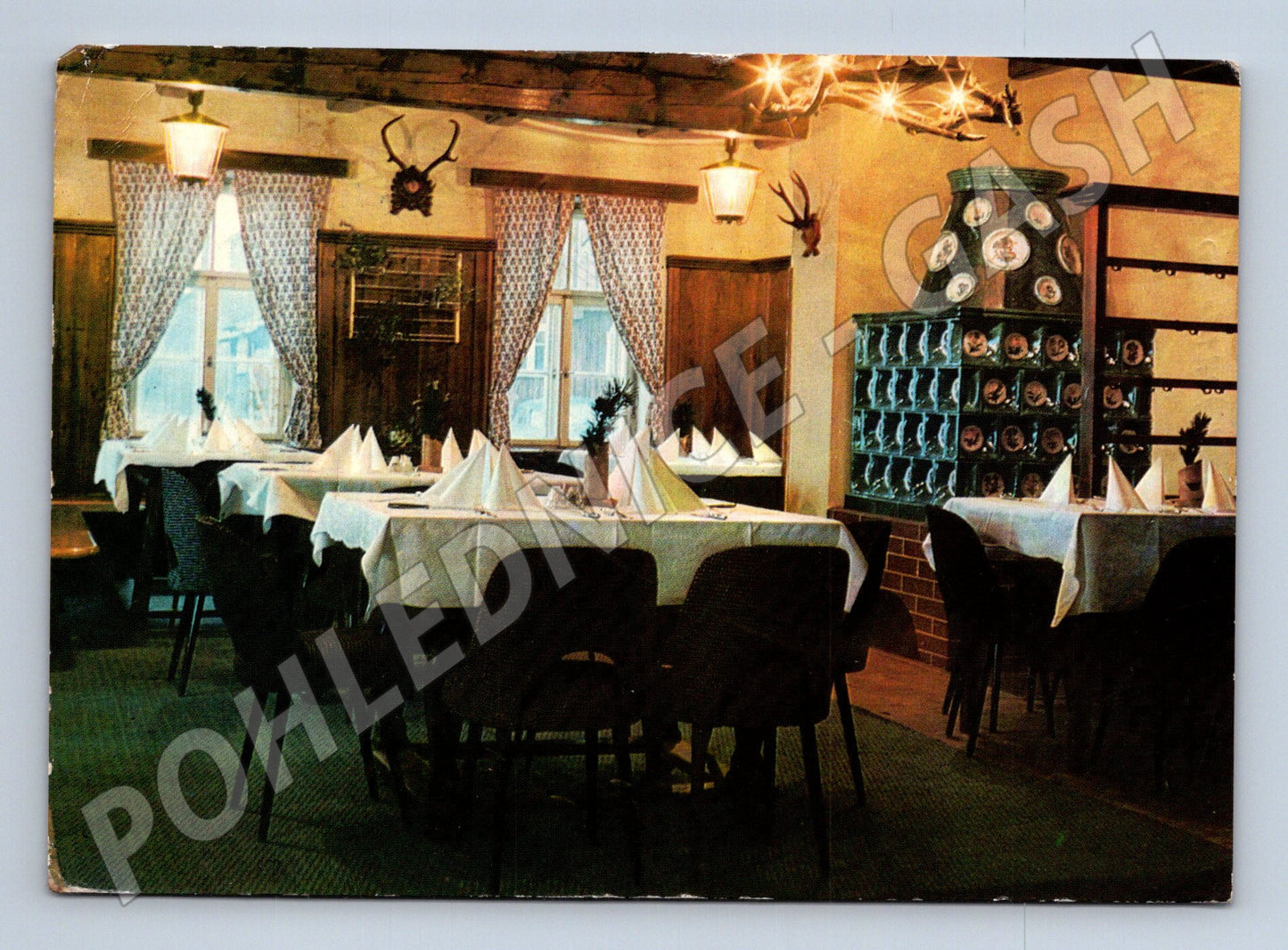 Pohlednice Krkonoše Chata Dvořačky restaurace 1968 (M21933)