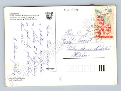 Pohlednice Kroměříž pohledy na město 1951 (M21940)