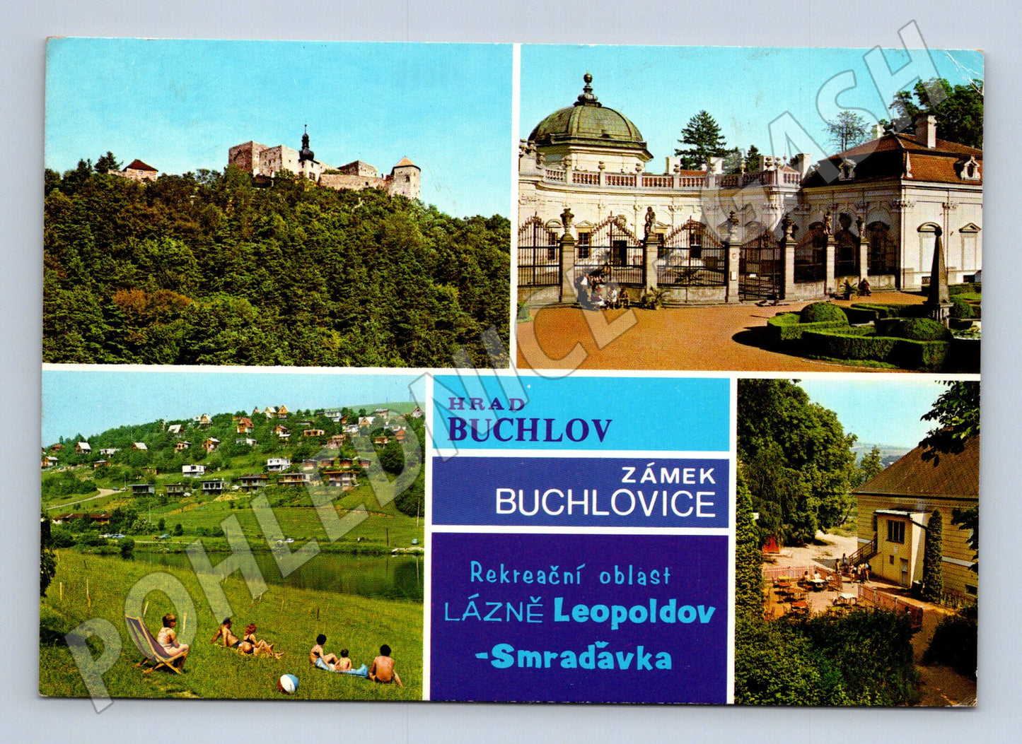 Pohlednice Buchlov Buchlovice Lázně Leopoldov 1973 (M21941)