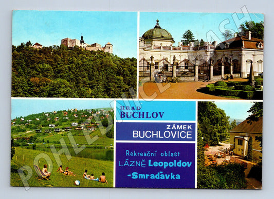 Pohlednice Buchlov Buchlovice Lázně Leopoldov 1973 (M21941)