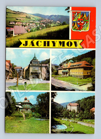 Pohlednice Jáchymov městské scenerie 1971 (M21942)