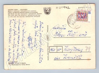 Pohlednice Jáchymov městské scenerie 1971 (M21942)