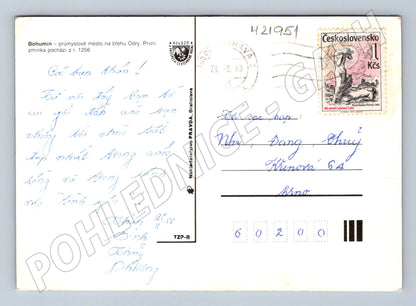 Pohlednice Bohumín různé záběry 1988 (M21951)