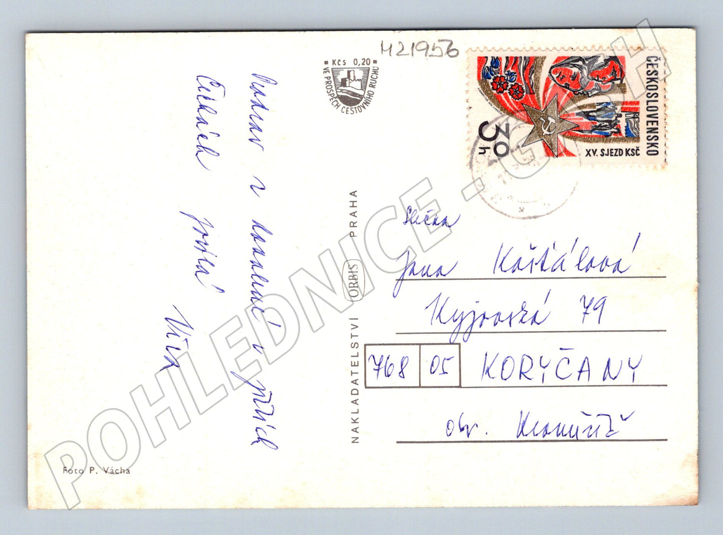 Pohlednice Vodňany městské pohledy 1976 (M21956)