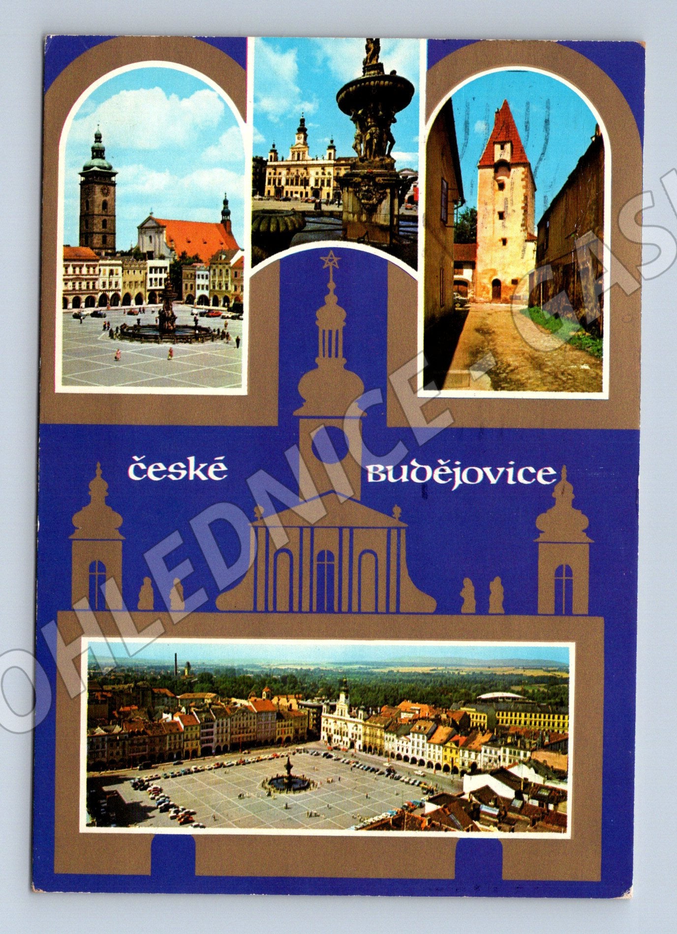 Pohlednice České Budějovice různé pohledy 1976 (M21963)