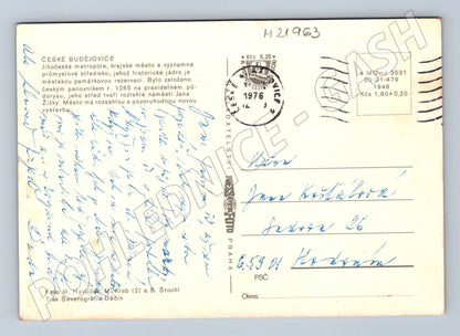 Pohlednice České Budějovice různé pohledy 1976 (M21963)