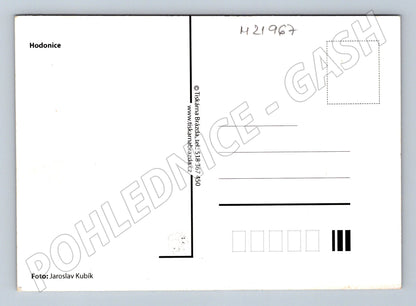 Pohlednice Hodonice letecký pohled a dominanty (M21967)