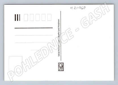 Pohlednice Bystřice pod Hostýnem kostel areál (M21968)