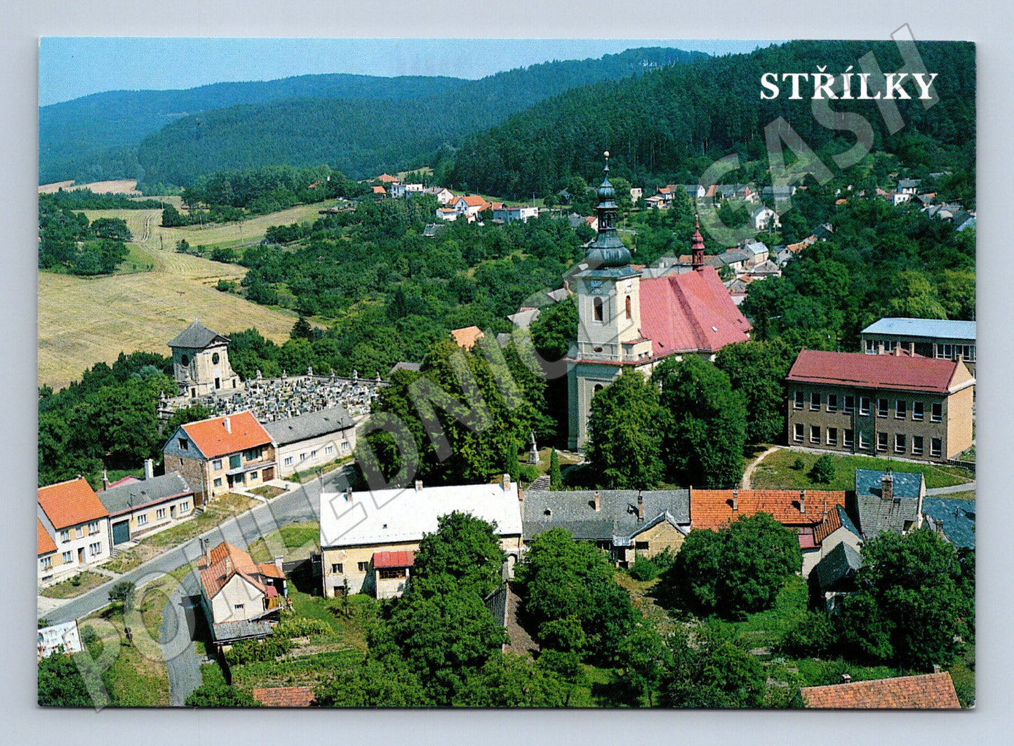 Pohlednice Střílky letecký pohled (M21969)