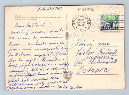 Pohlednice Praha Karlův most 1969 (M21983)