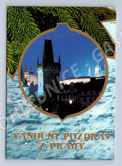 Pohlednice Praha Vánoční motiv 1974 (M21988)