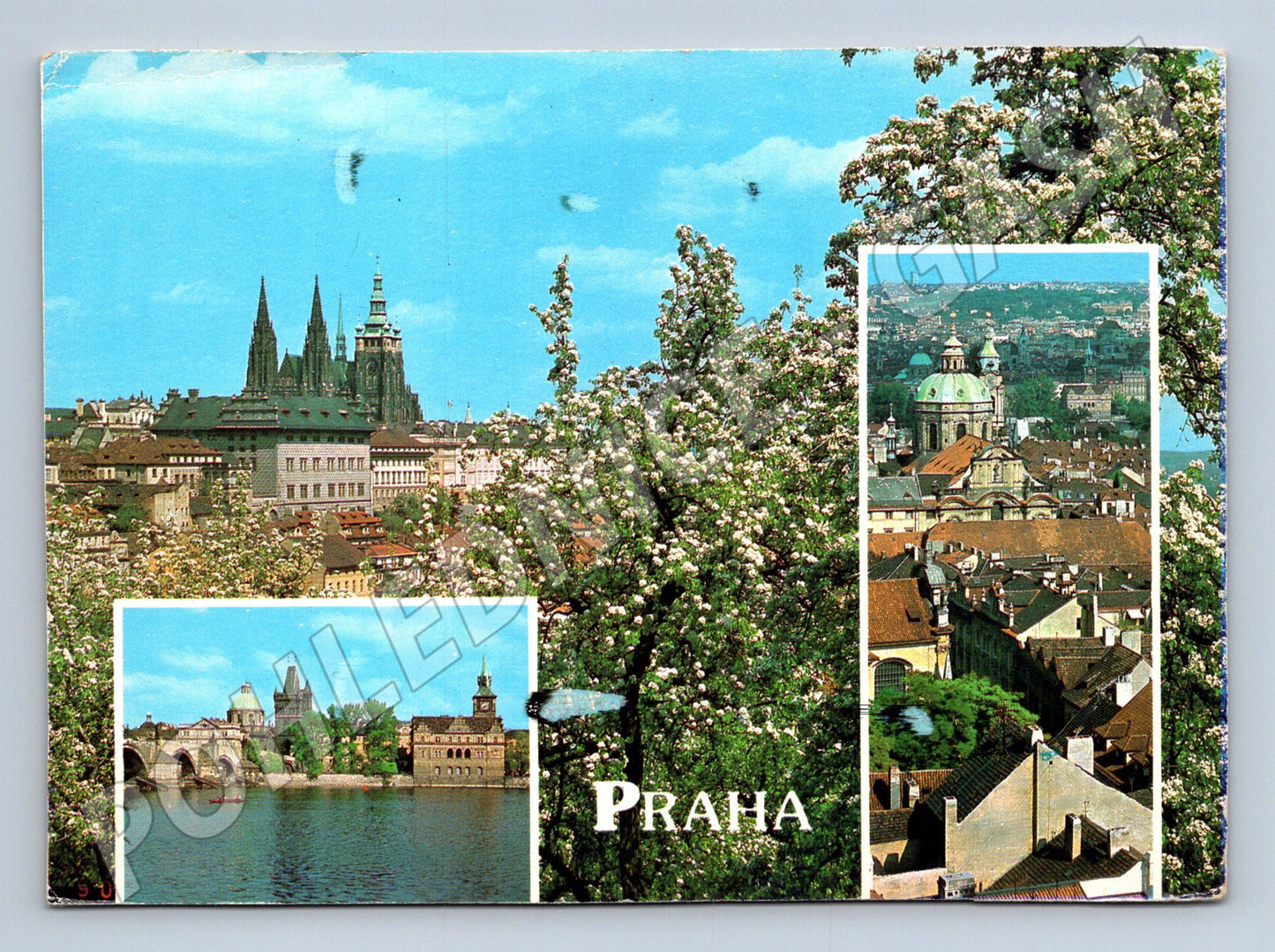 Pohlednice Praha Hrad Karlův most různé pohledy 1980 (M21991)