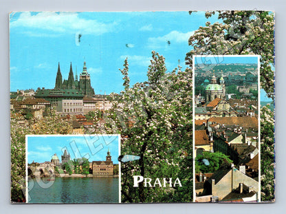 Pohlednice Praha Hrad Karlův most různé pohledy 1980 (M21991)