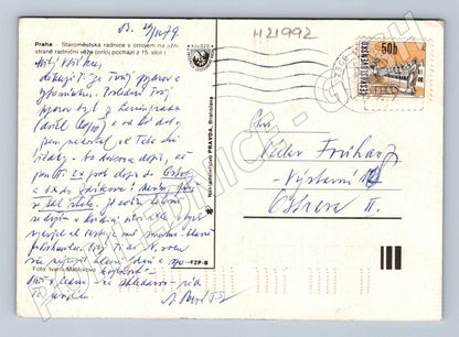 Pohlednice Praha Staroměstská radnice 1979 (M21992)