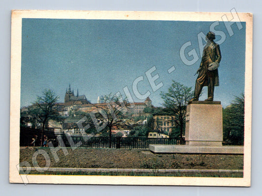 Pohlednice Praha Hrad pomník J. Mánesa (M22003)