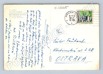 Pohlednice Praha Národní muzeum 1967 (M22005)