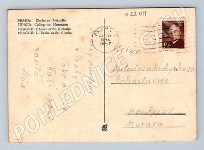 Pohlednice Praha Chrám sv. Mikuláše 1940 (M22011)