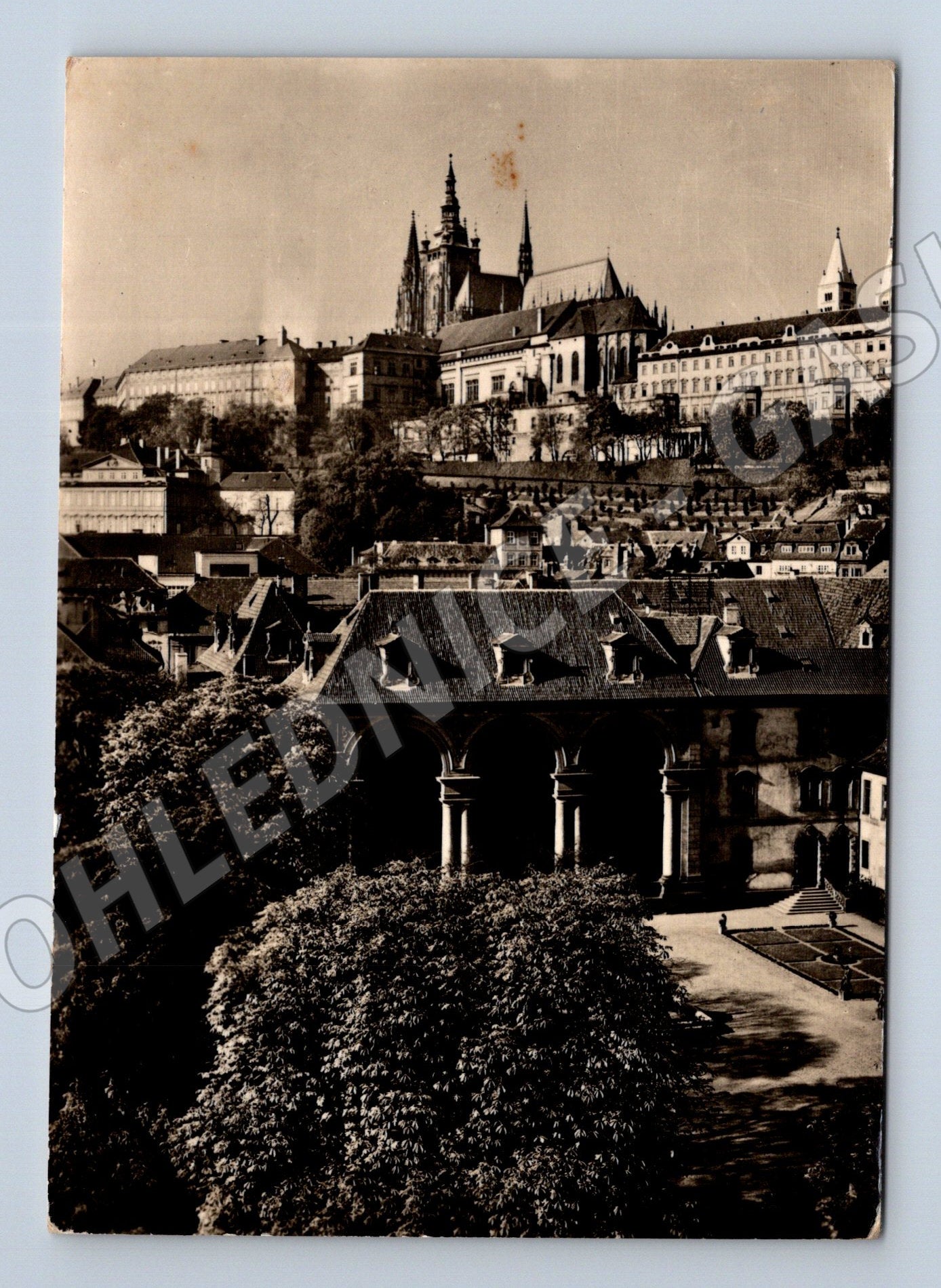 Pohlednice Praha Hrad Valdštejnská zahrada 1959 (M22019)