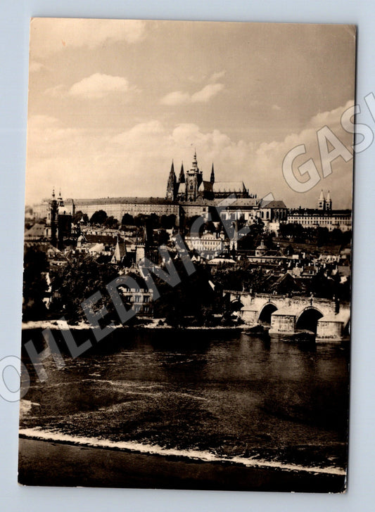 Pohlednice Praha panorama Pražského hradu 1960 (M22020)