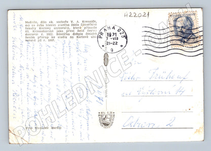 Pohlednice Eliška Krásnohorská medaile 1971 (M22021)