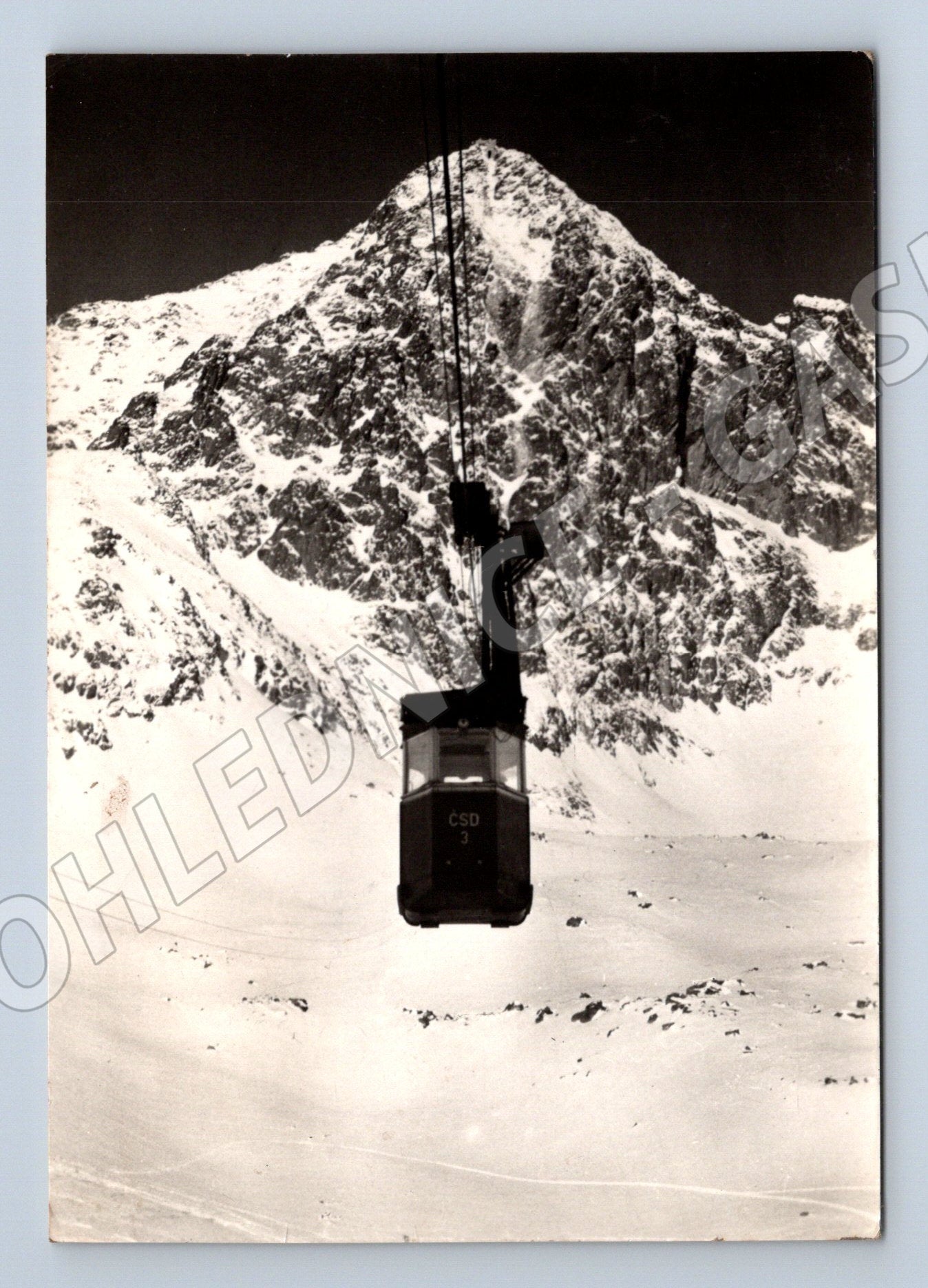 Pohlednice Slovensko Vysoké Tatry lanovka 1958 (M22027)
