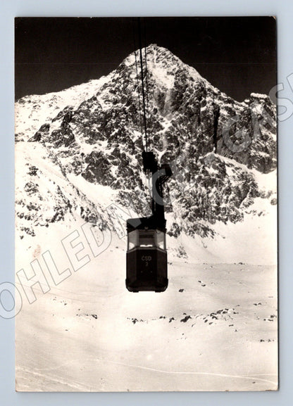 Pohlednice Slovensko Vysoké Tatry lanovka 1958 (M22027)