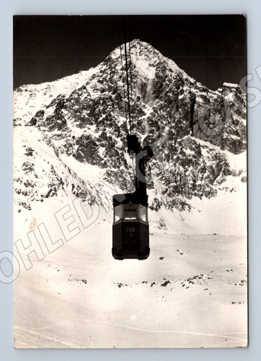 Pohlednice Slovensko Vysoké Tatry lanovka 1958 (M22027)