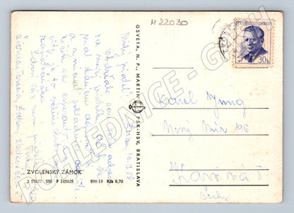 Pohlednice Slovensko Zvolenský zámok 195x (M22030)